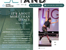 Tablet Screenshot of anddance.com